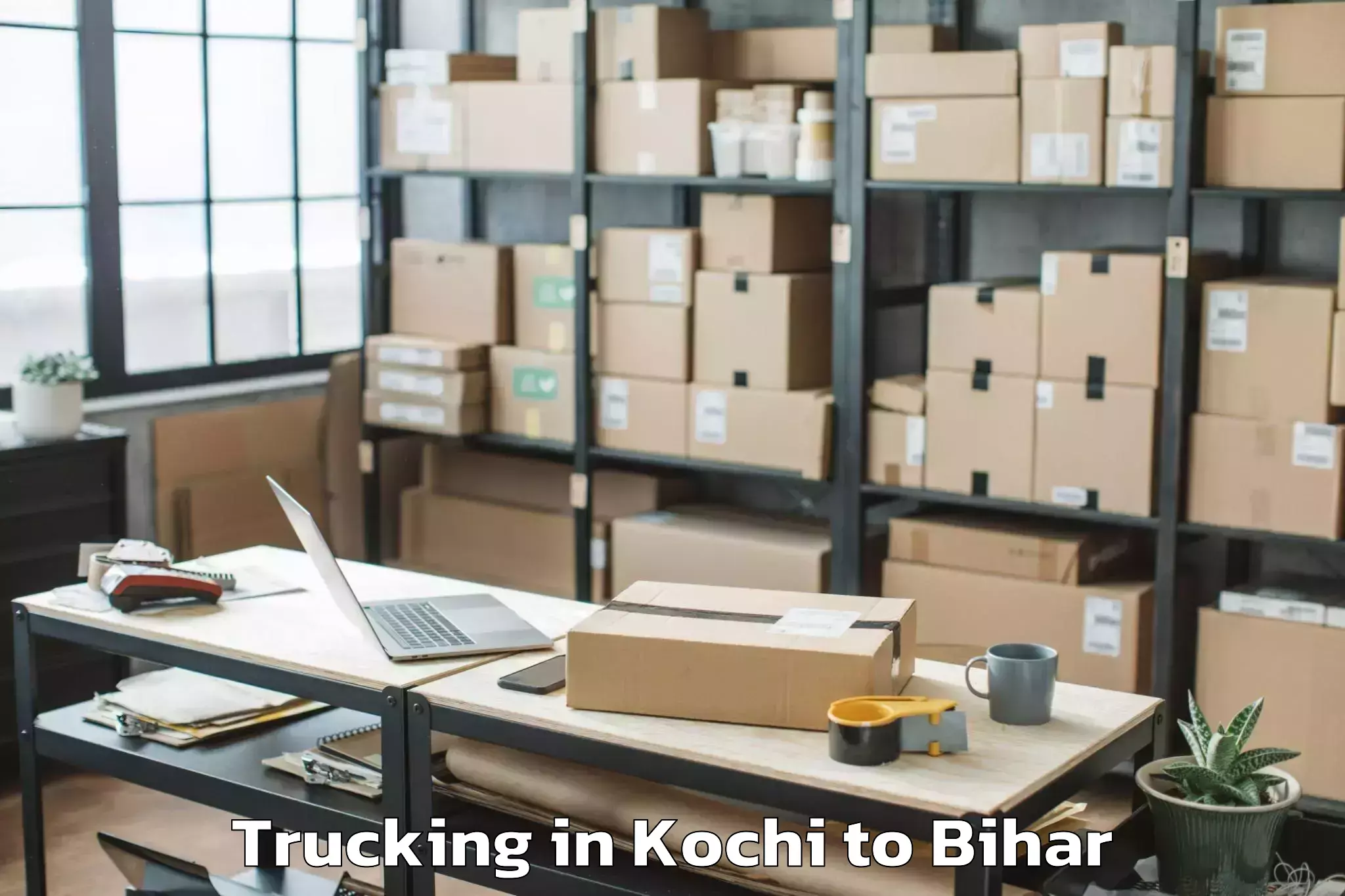 Leading Kochi to Kharagwara Trucking Provider